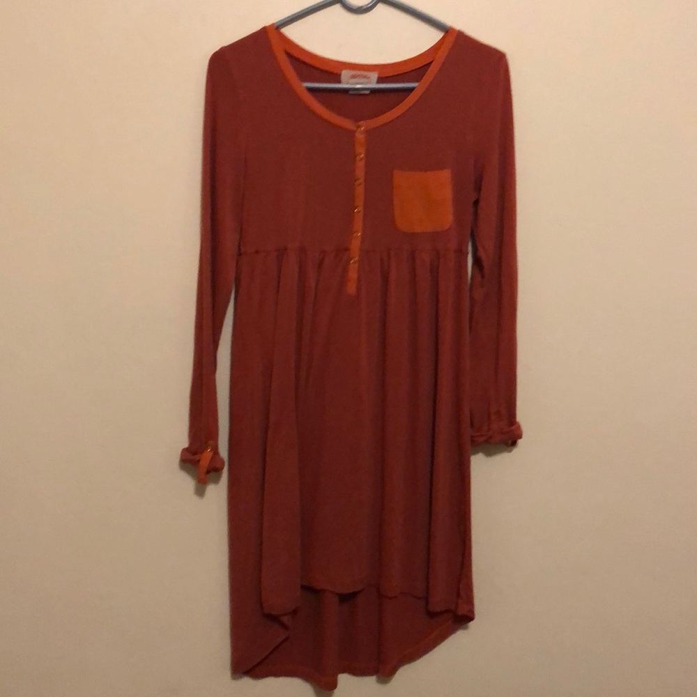 Adyama itchome burnt orange dress